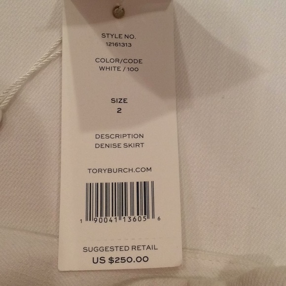 NWT Tory Burch Denise Faux-Wrap Denim Denise Skirt - Picture 7 of 7